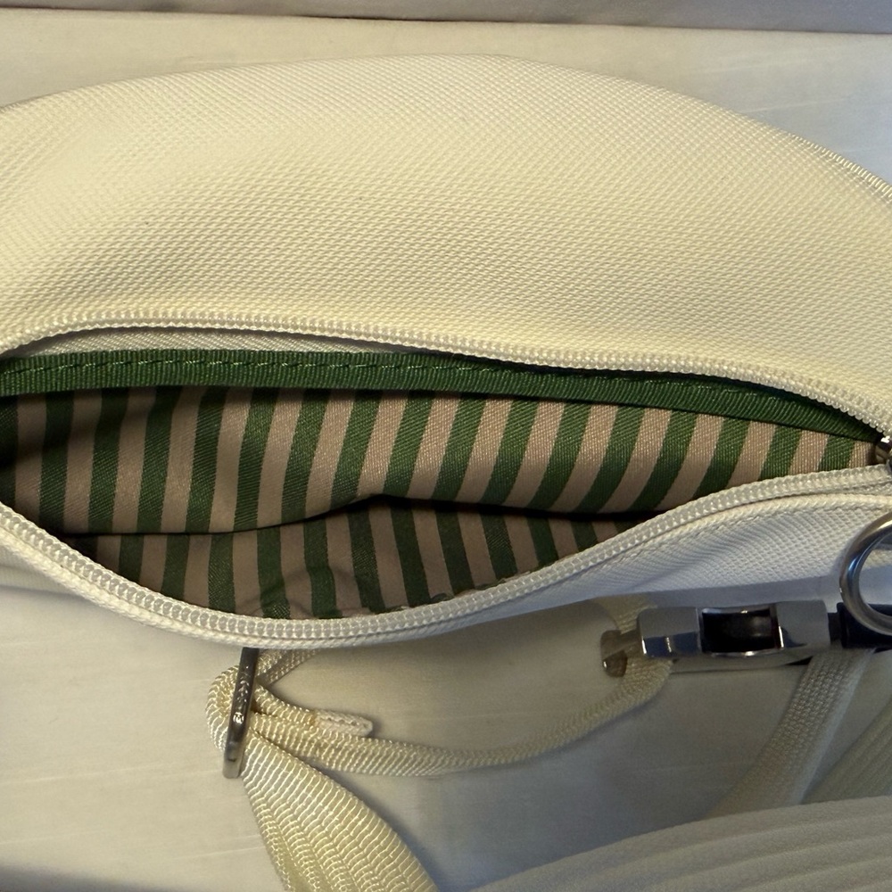 Lacoste White Belt Bag Waist Pack NWOT - Picture 3 of 5